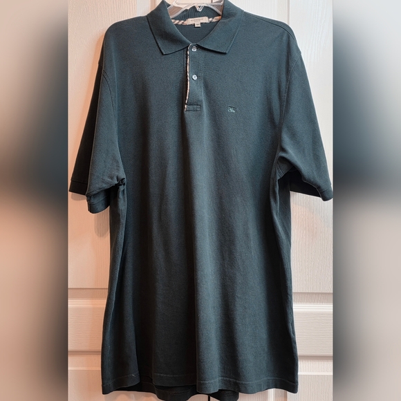 Burberry London XL Men's Dark Green Polo Shirt - Picture 2 of 6